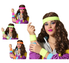 Kit de pulseira e pulseira aeróbica em cores sortidas