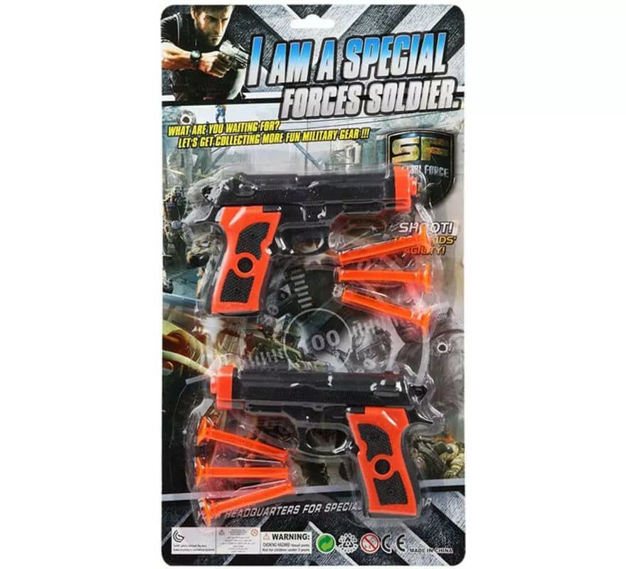 Translation missing: pt-PT.Kit de 2 Pistolas y 6 Flechas de Policía de 39x21 cm