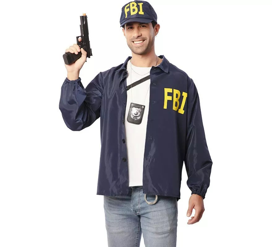 Translation missing: pt-PT.Kit de Agente FBI adulto: Chaqueta y gorra