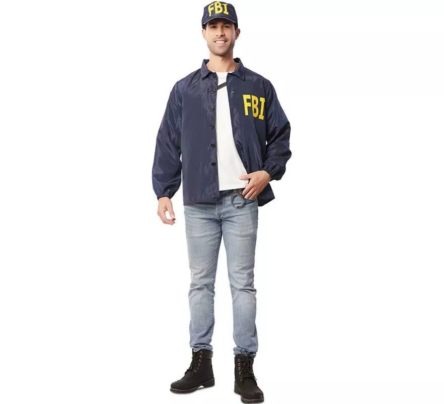 Translation missing: pt-PT.Kit de Agente FBI adulto: Chaqueta y gorra