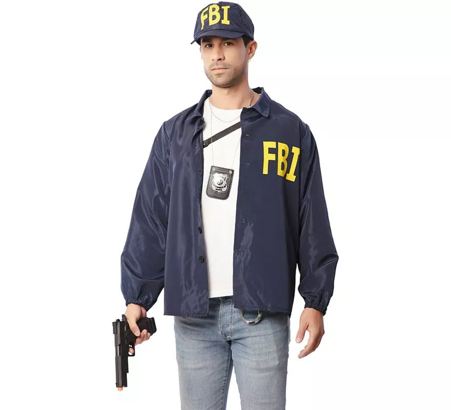 Translation missing: pt-PT.Kit de Agente FBI adulto: Chaqueta y gorra