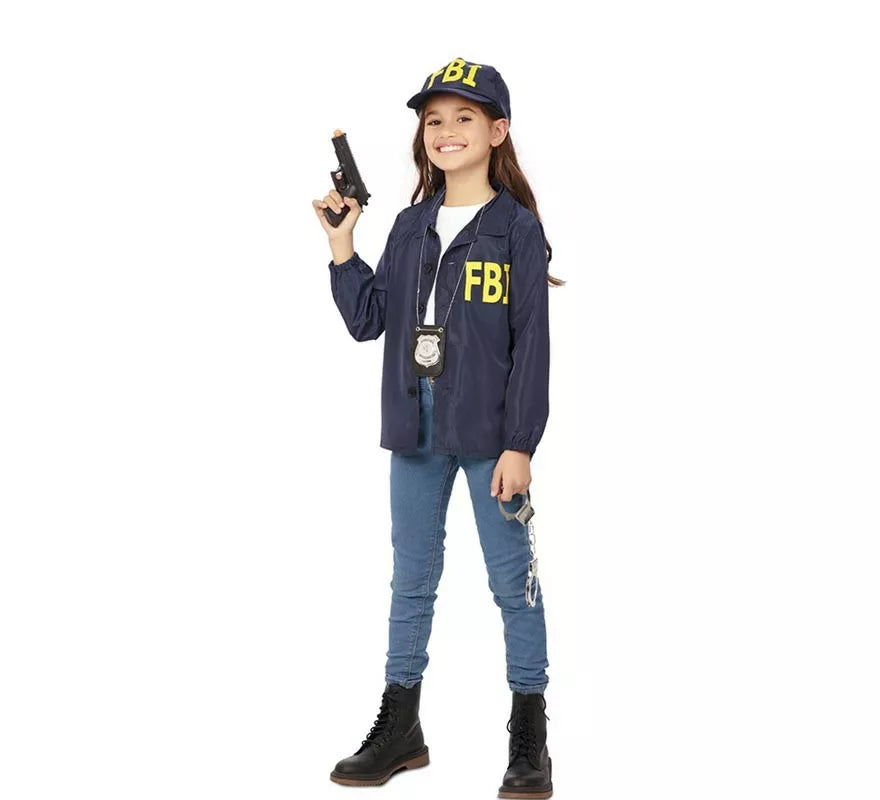 Translation missing: pt-PT.Kit de Agente FBI infantil: Chaqueta y gorra