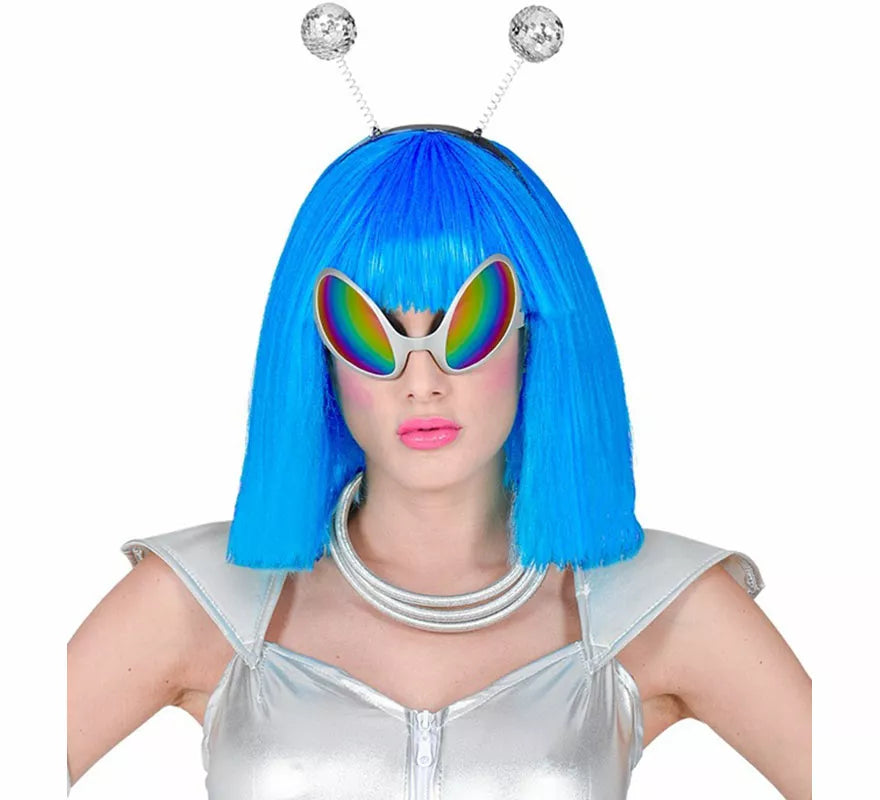 Kit de Alien del Espacio: Diadema, Gafas y Collar