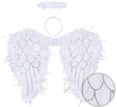 Kit Anjo: Tiara com Halo e Asas 40x50 cm