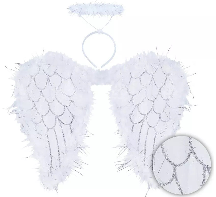 Translation missing: pt-PT.Kit de Ángel: Diadema con Halo y Alas de 40x50 cm