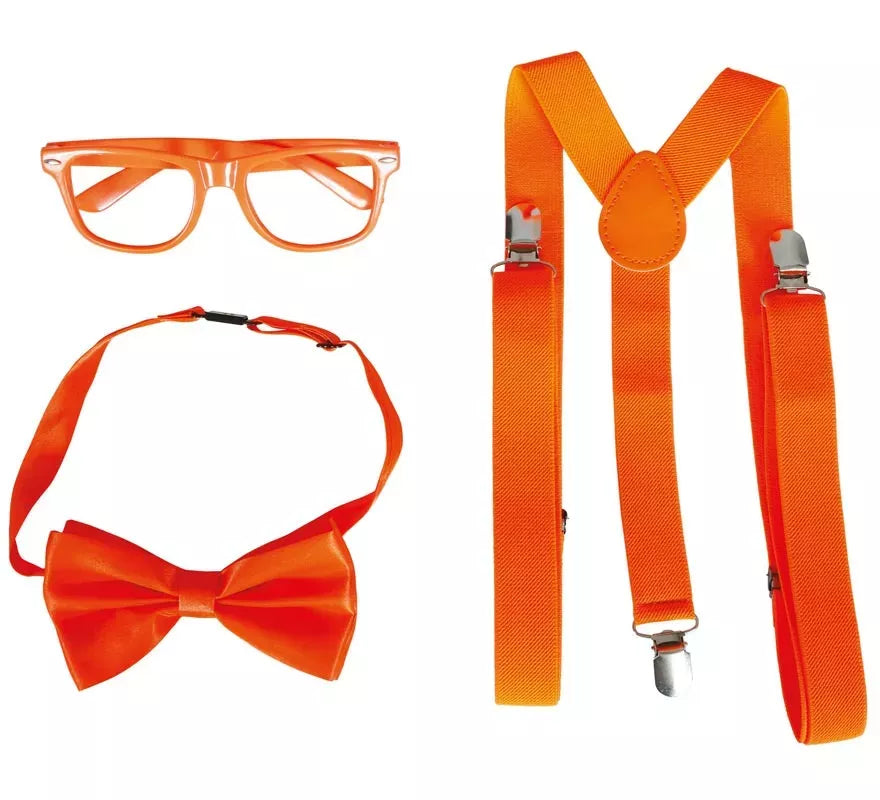 Translation missing: pt-PT.Kit de Animador adulto: Gorra, Pajarita, Tirantes y Gafas