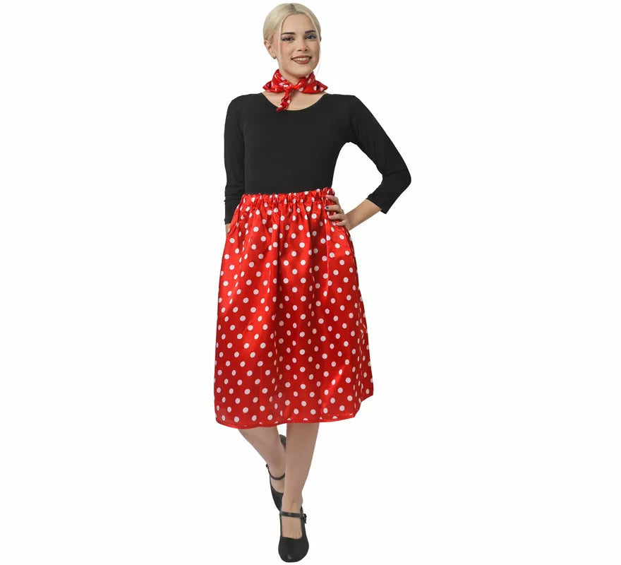 Translation missing: pt-PT.Kit de Años 50 de rasete para mujer: Pañuelo y Falda