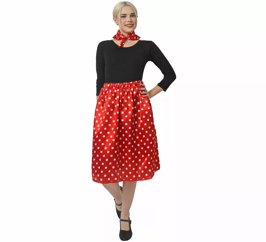 Translation missing: pt-PT.Kit de Años 50 de rasete para mujer: Pañuelo y Falda