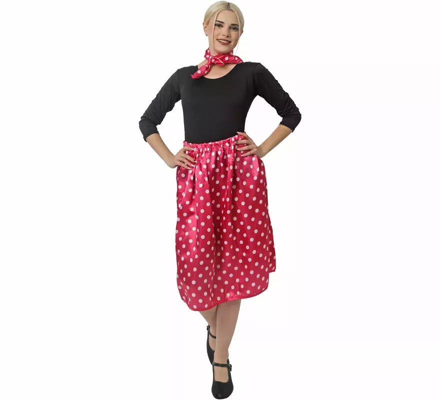 Translation missing: pt-PT.Kit de Años 50 de rasete para mujer: Pañuelo y Falda