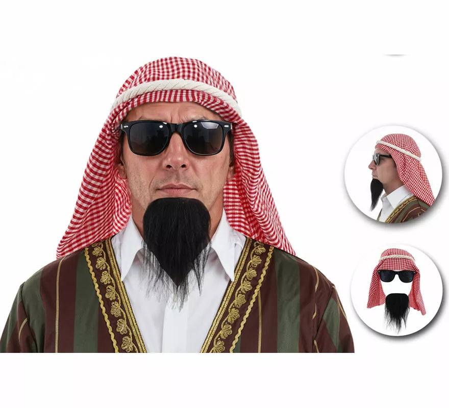 Translation missing: pt-PT.Kit de Árabe: Barba, Gafas y Turbante