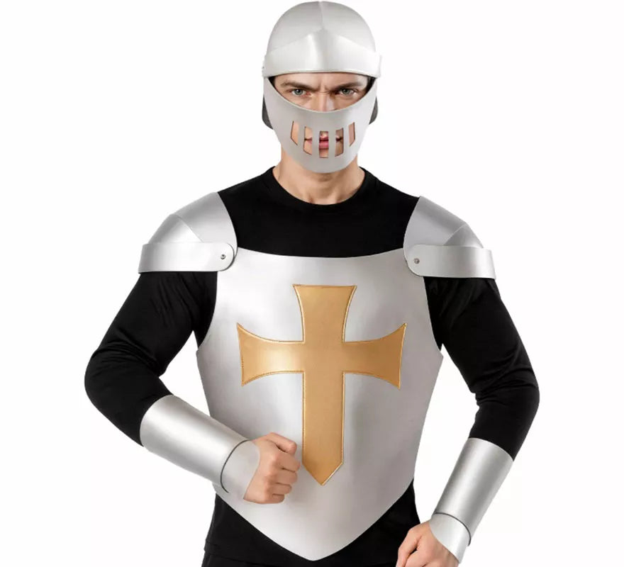 Translation missing: pt-PT.Kit de Armadura Medieval plateada para hombre