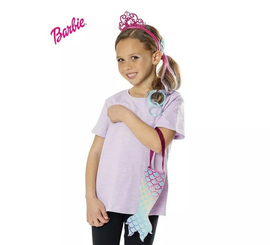 Translation missing: pt-PT.Kit de Barbie Sirena infantil: Bolso, diadema y tocado