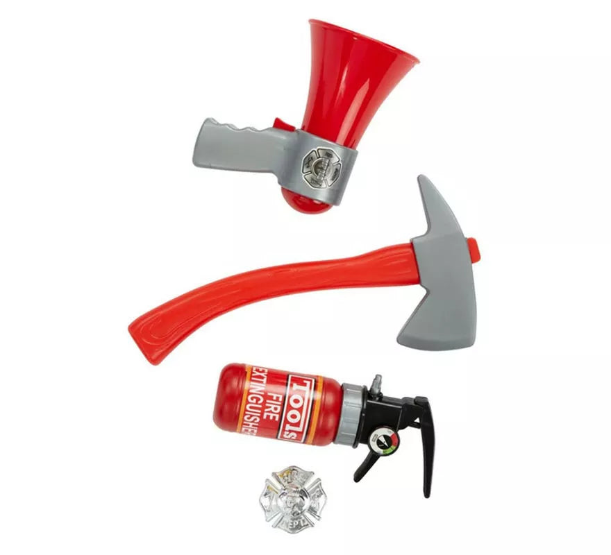 Translation missing: pt-PT.Kit de Bombero infantil: Extintor, Placa, Megáfono y Martillo