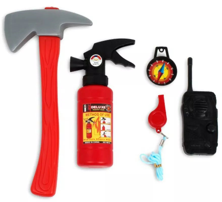 Translation missing: pt-PT.Kit de Bombero: Pito, Walkie, Hacha, Brújula y Extintor