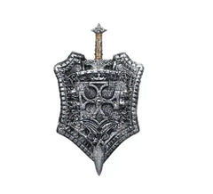 Kit Cavaleiro Cruzado: Espada e Escudo de Brinquedo de 46 cm