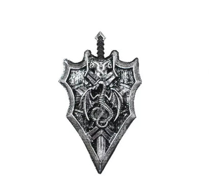 Kit de Caballero Medieval: Escudo y Espada dragón de juguete de 61 cm