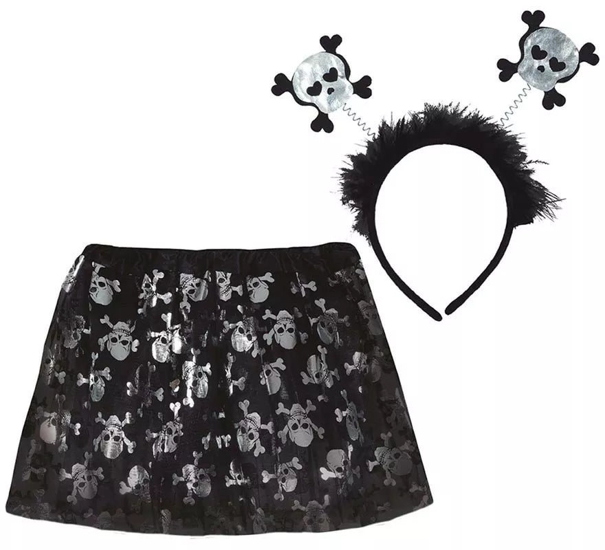 Translation missing: pt-PT.Kit de Calaveras Infantil: Tutú y Diadema 30 cm