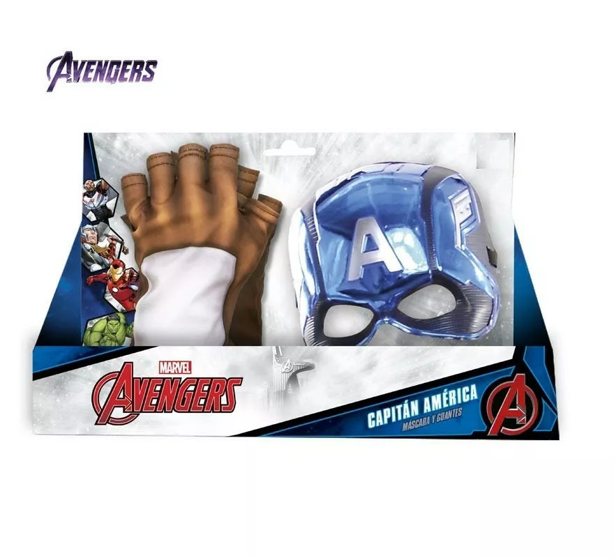 Translation missing: pt-PT.Kit de Capitán América infantil: Guantes y Máscara