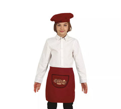 Kit Castañero Infantil: Boina Marrom e Avental
