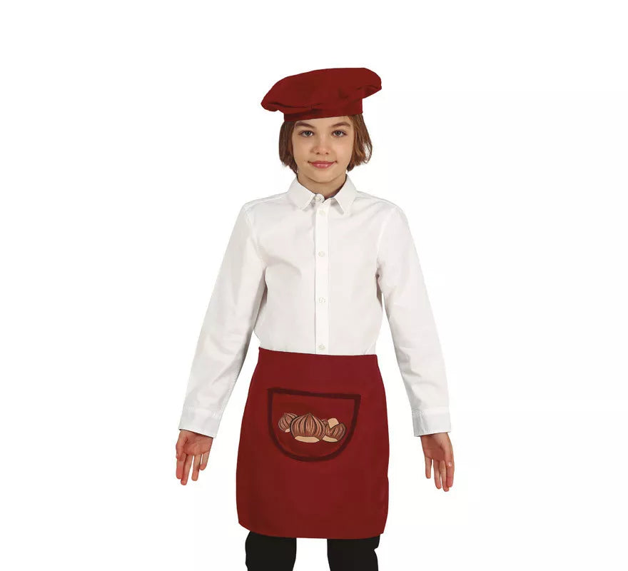 Translation missing: pt-PT.Kit de Castañero Infantil: Boina y Delantal Marrón