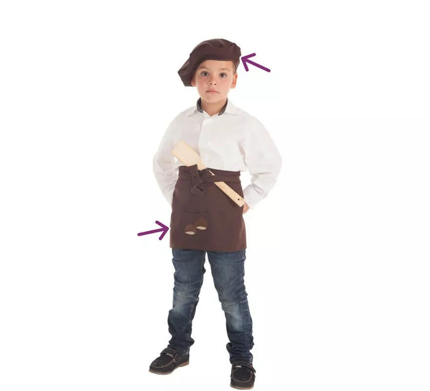 Translation missing: pt-PT.Kit de Castañero para niño: Delantal y Boina