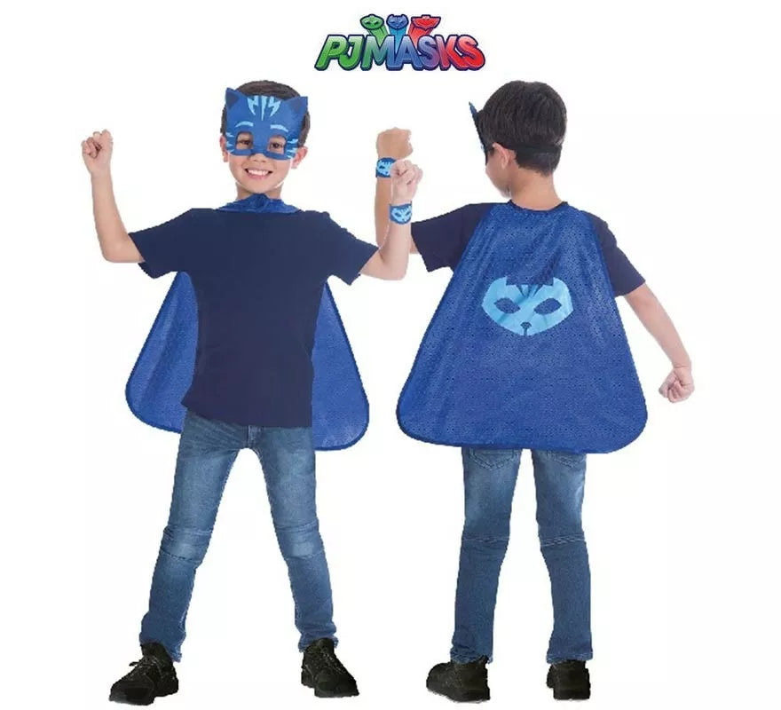 Translation missing: pt-PT.Kit de Catboy de Pj Masks Infantil: Antifaz, capa y pulsera
