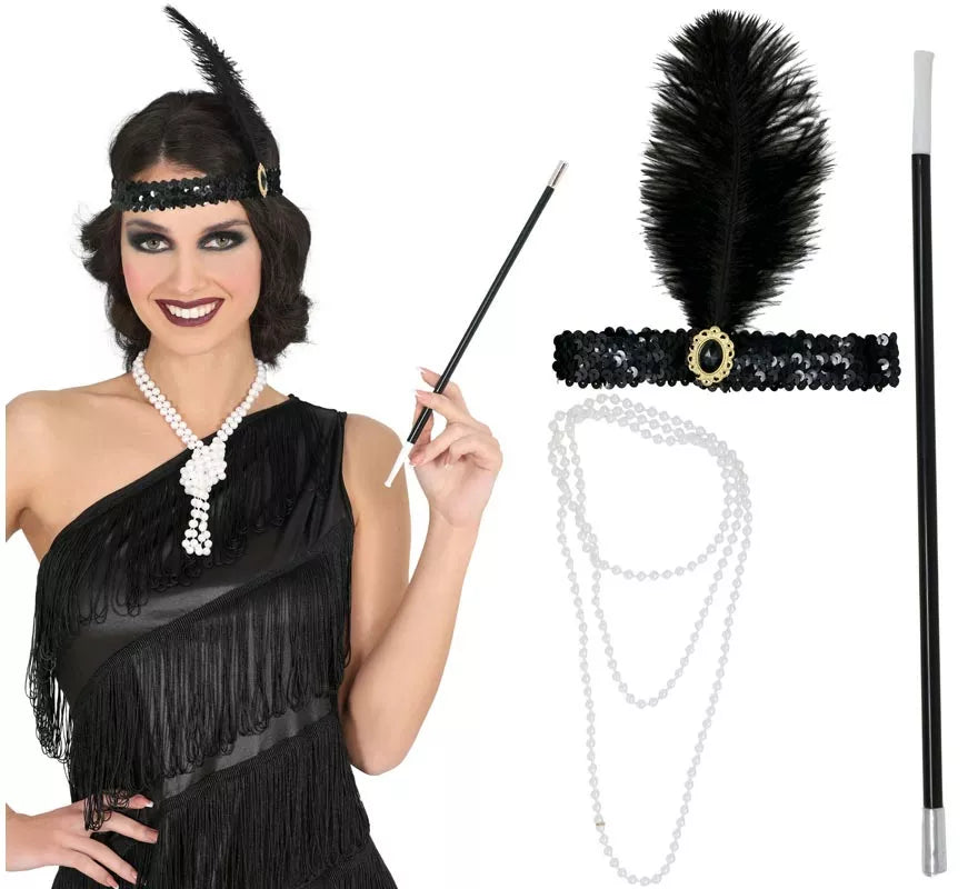 Translation missing: pt-PT.Kit de Charlestón de 3 Accesorios para mujer