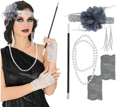 Kit Charleston com 5 acessórios para mulheres