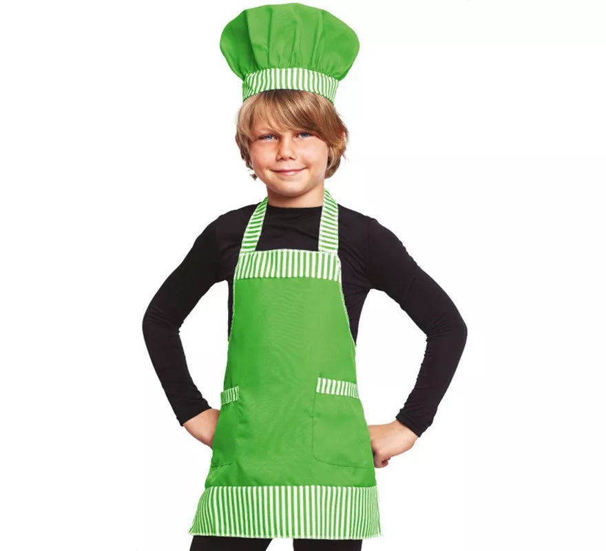 Translation missing: pt-PT.Kit de Chef Verde: Gorro y Delantal