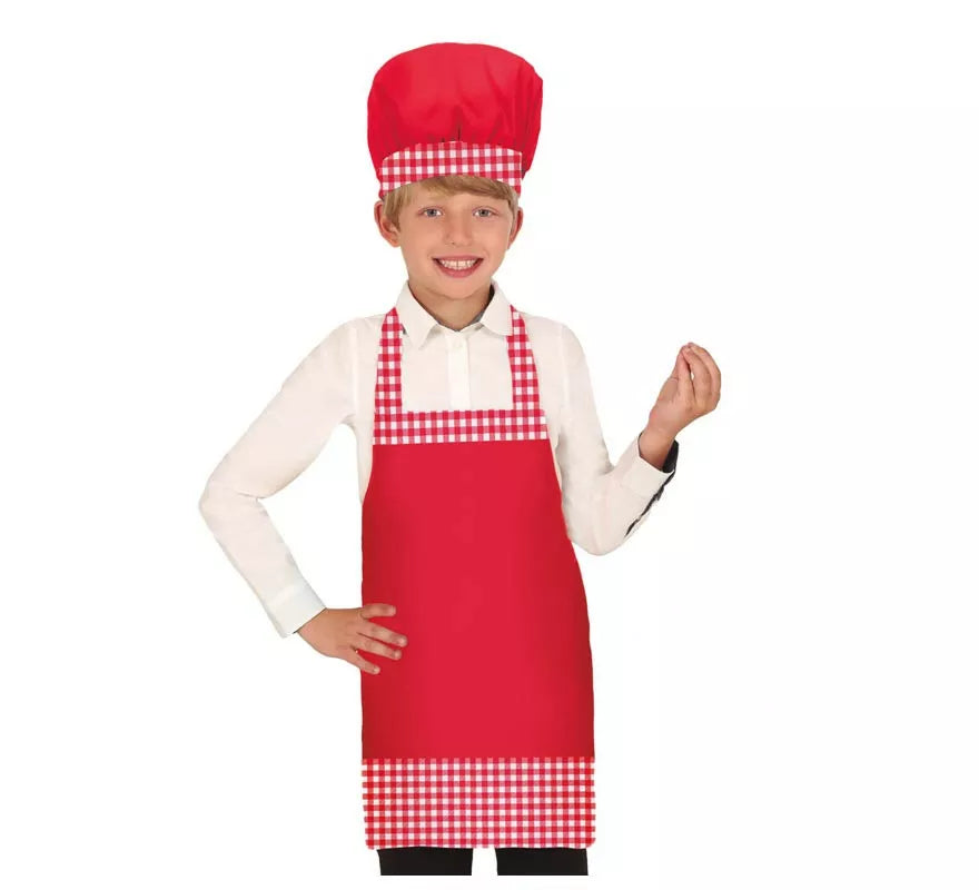 Translation missing: pt-PT.Kit de Cocinero infantil: Gorro y Delantal en varios colores