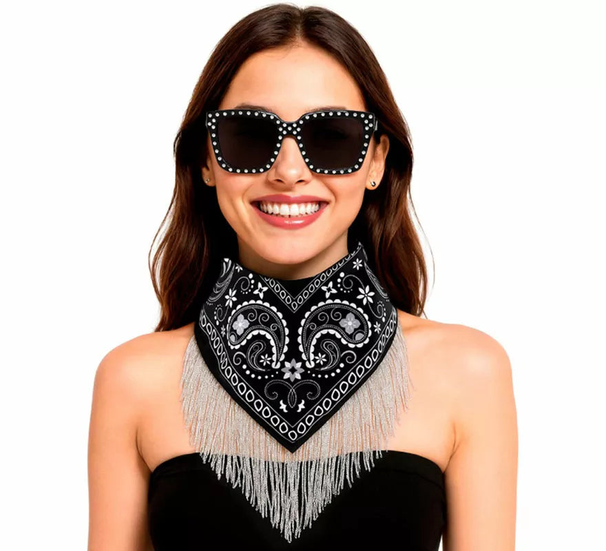 Translation missing: pt-PT.Kit de Despedida negro para mujer: Pañuelo y Gafas