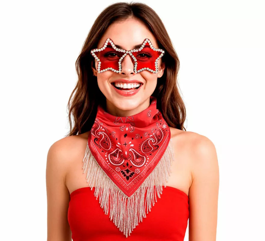 Translation missing: pt-PT.Kit de Despedida rojo para mujer: Pañuelo y Gafas