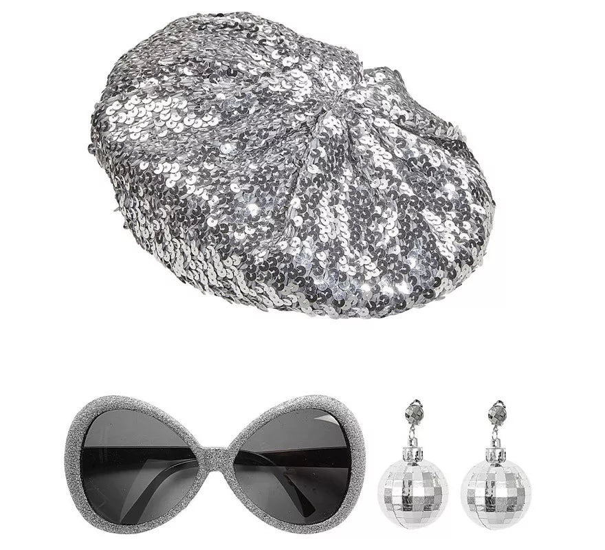 Kit de Disco Babe: Gorro, Gafas y Pendientes