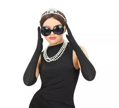 Kit de Óculos de Sol Diva Adulto: Tiara de Plástico, Colar e Luvas Longas