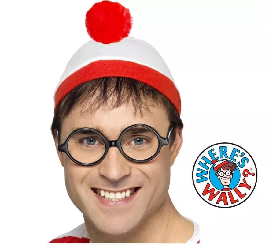 Kit de Dónde está Wally: Gorro y Gafas