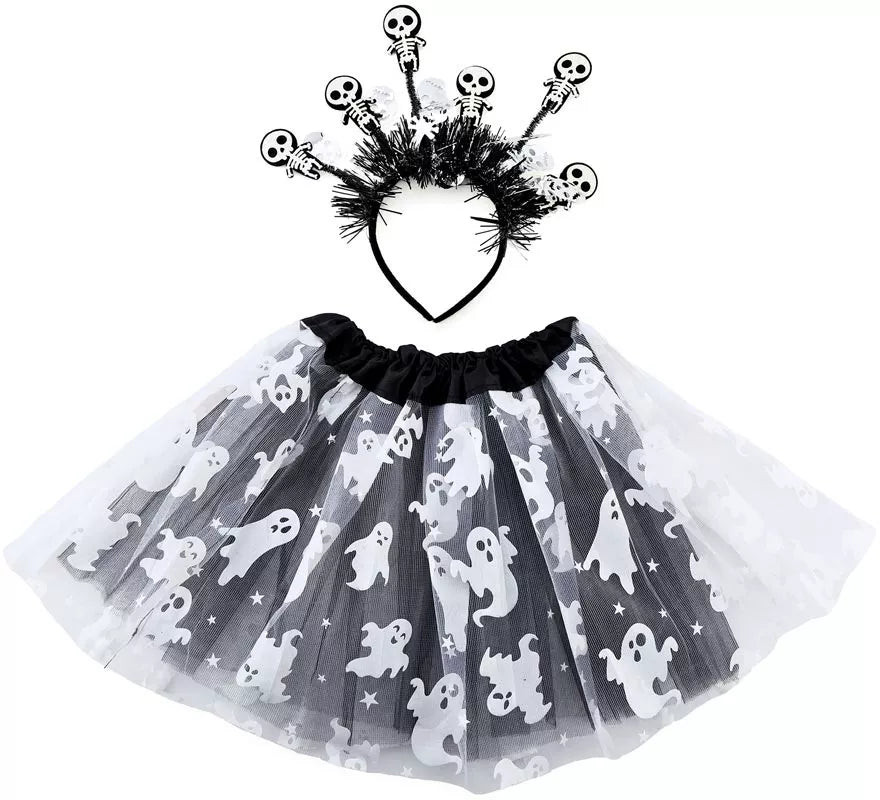 Translation missing: pt-PT.Kit de Fantasma: Diadema y Tutú Infantil