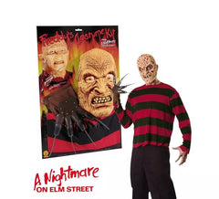 Kit Freddy Krueger em blister para o Halloween