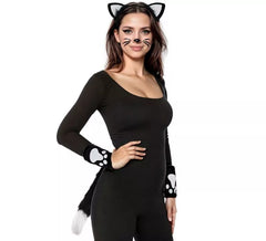 Kit Gatinho: Tiara, Punhos e Rabo