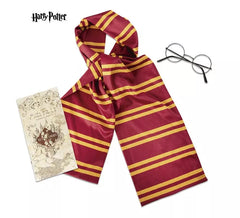 Kit infantil Harry Potter: cachecol, óculos e mapa do Maroto falso