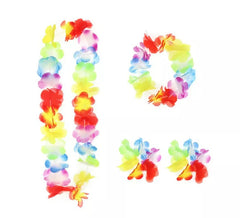 Kit Havaí Multicolor : Colar, Pulseira e Brincos