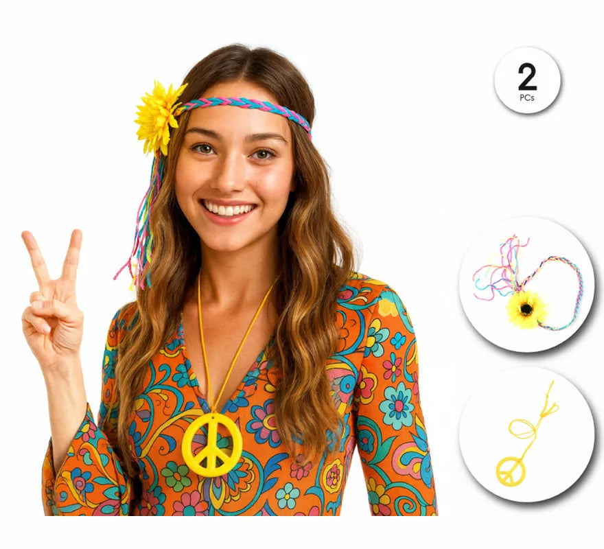 Translation missing: pt-PT.Kit de Hippie: Collar y Cinta de Pelo
