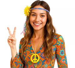 Kit Hippie: Colar e Faixa de Cabelo