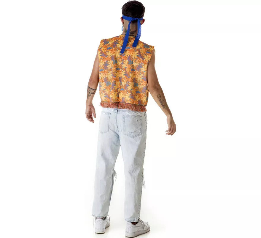 Translation missing: pt-PT.Kit de Hippie Flores para hombre: Chaleco y Cinta para la cabeza