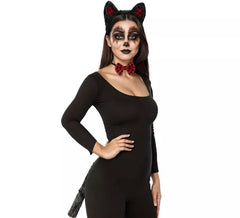 Kit de faixa de cabeça, gravata borboleta e cauda de lobo