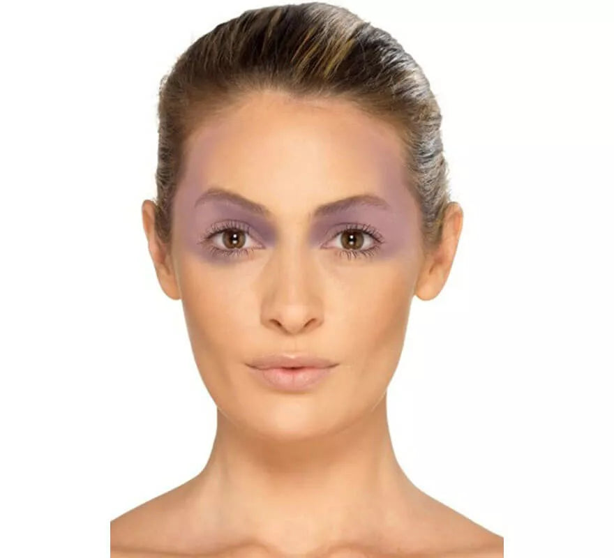 Kit de Maquillaje de Adivina: 3 colores, Purpurina, Esponja y Cepillo