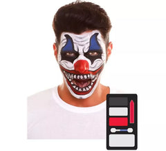 Kit de maquiagem de palhaço diabólico