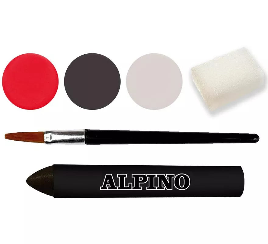 Translation missing: pt-PT.Kit de Maquillaje de Vampiro: 3 colores, pincel y esponja