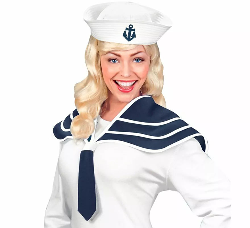 Kit de Marinero para adultos: Gorro y Cuello