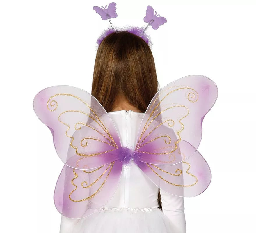 Translation missing: pt-PT.Kit de Mariposa: diadema, alas 55 cm y varita
