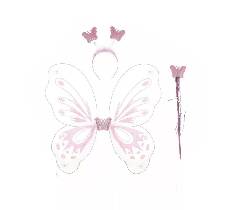 Translation missing: pt-PT.Kit de Mariposa púrpura: Diadema, Alas y Varita